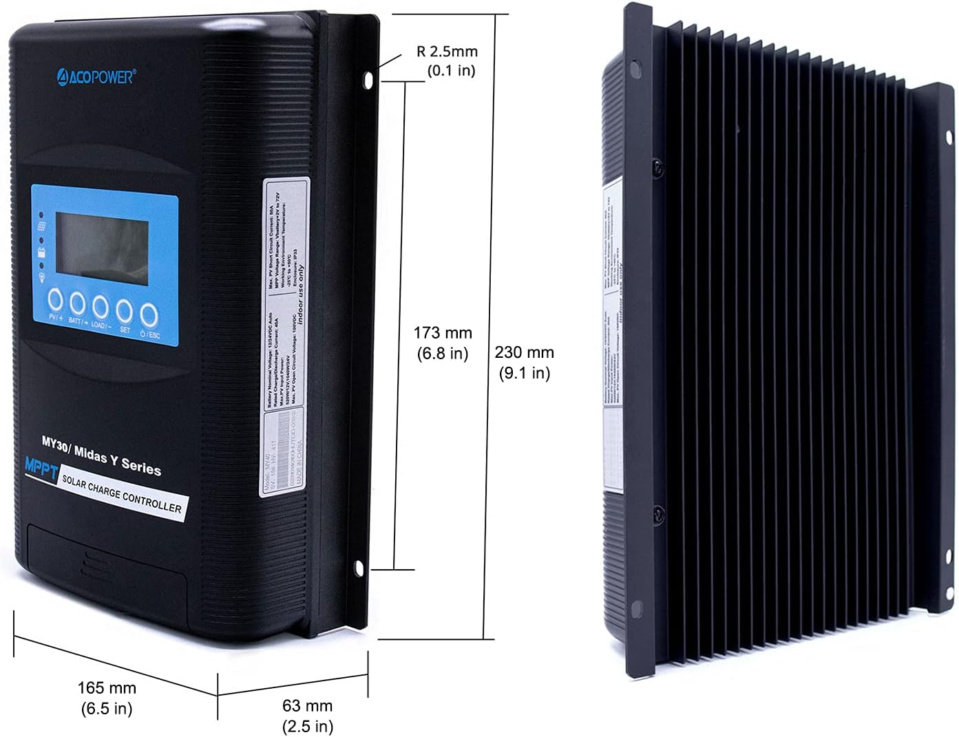 500W 12/24V Polycrystalline Off-Grid Solar Panel Kit with 5PCs 100W Rigid Solar Panels and 40A MPPT Controller U14145