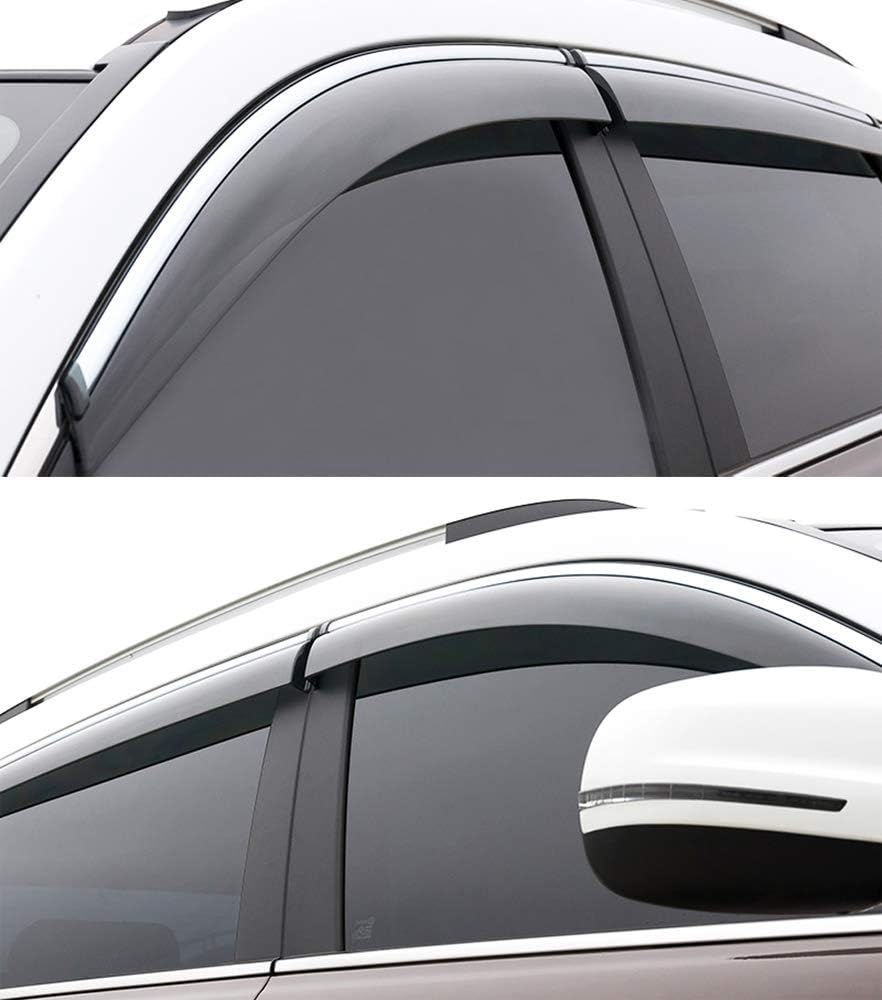 Car Window Visor Vent Shade Deflector Sun/Rain Guards V5921