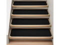 Set of 15 Black Carpet Stair Treads W1145