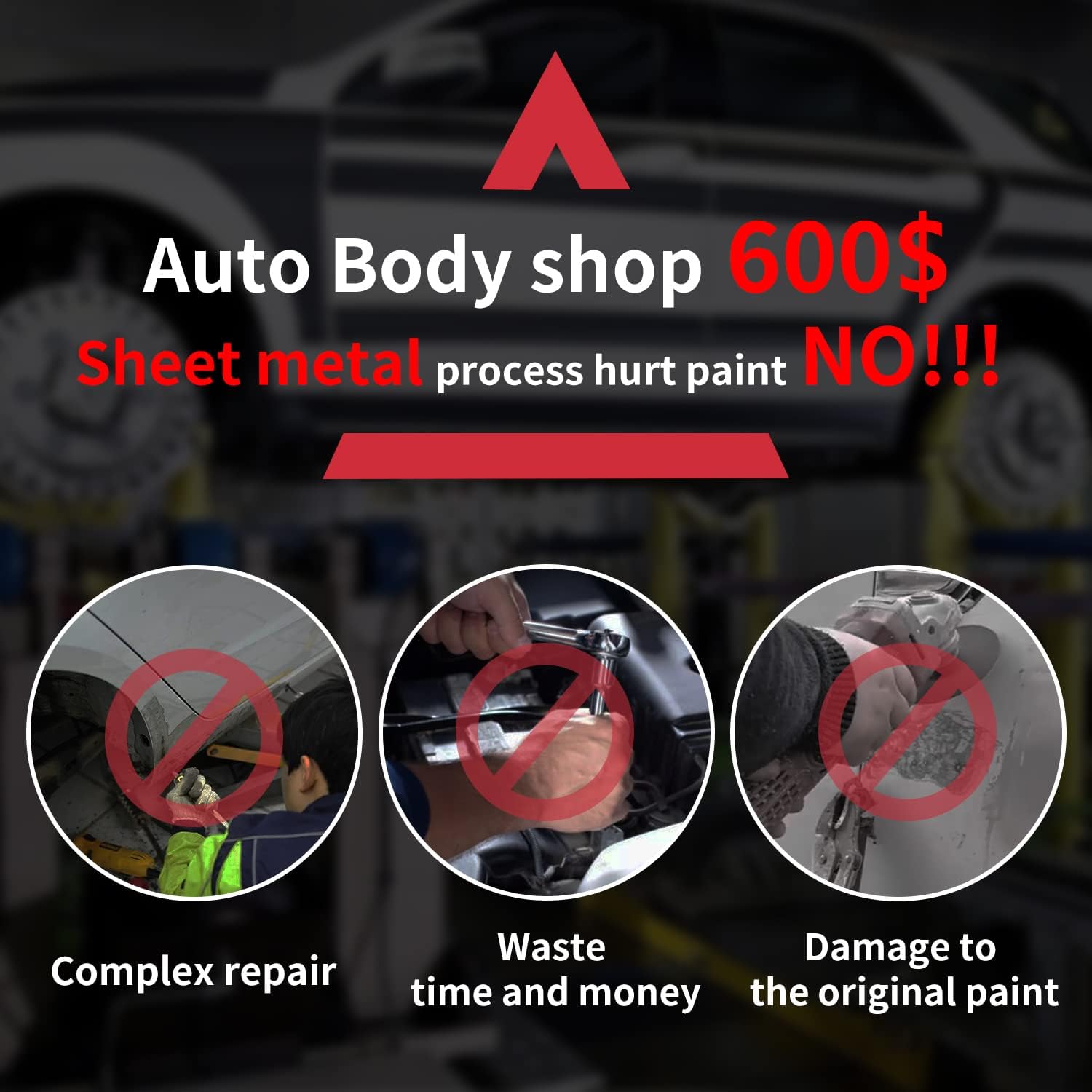 PDR Tools Car Paintless Dent Repair Remover Tool Kit Pack of 2 E5066