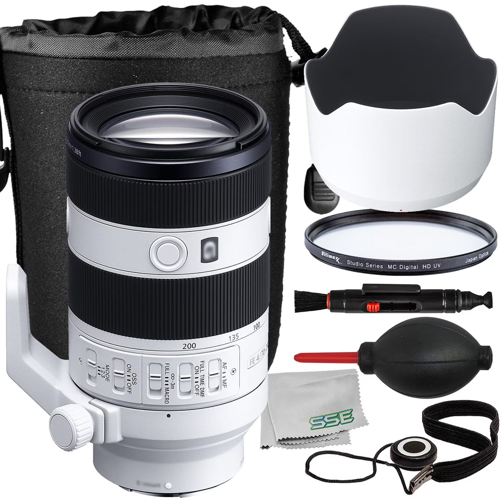 Sony FE 70-200mm f/4 Macro G OSS II Lens Bundle (10pc Bundle) J6598