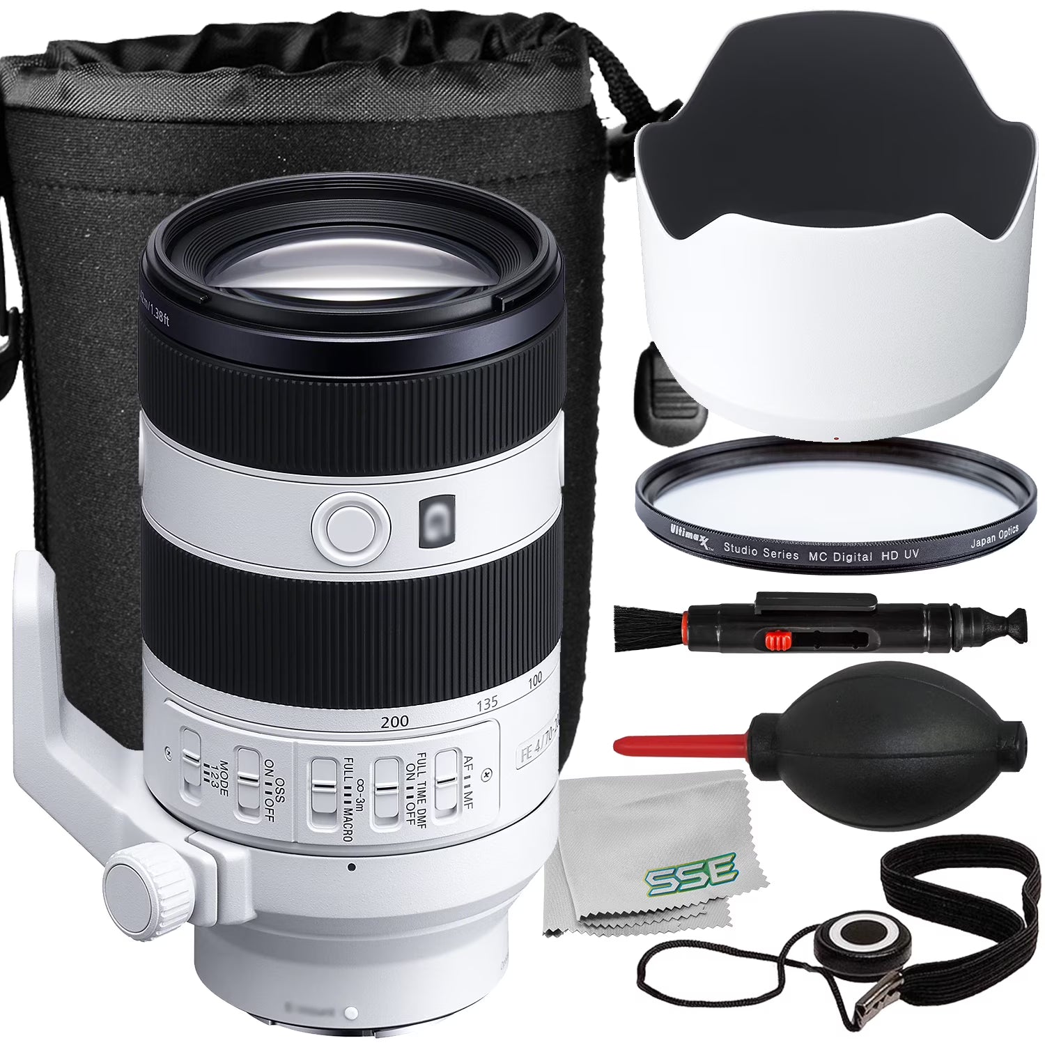 Sony FE 70-200mm f/4 Macro G OSS II Lens Bundle (10pc Bundle) J6598