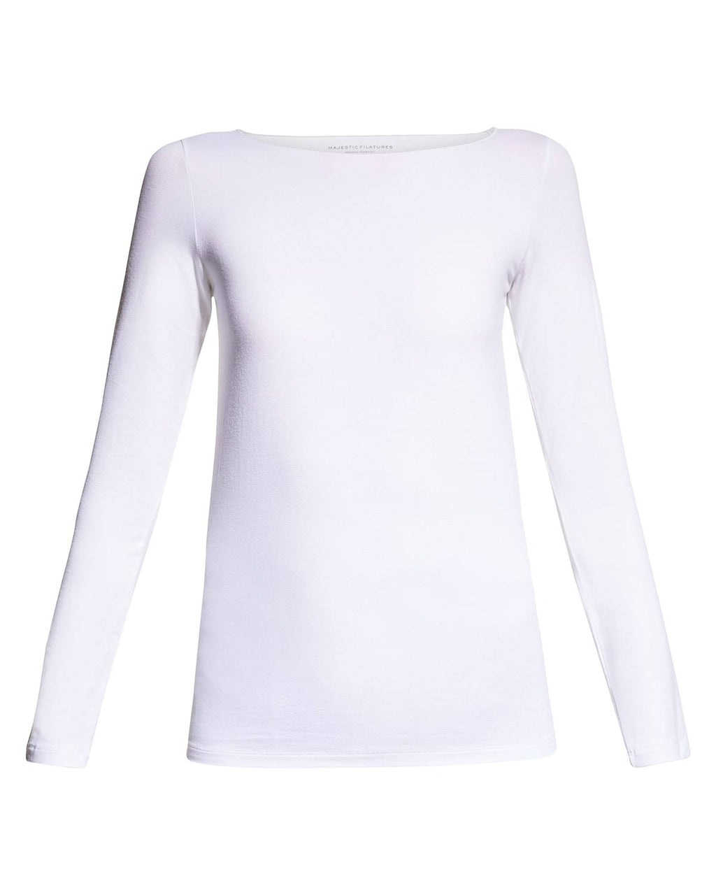 Soft Touch Marrow-Edge Long-Sleeve Top Stone K6443