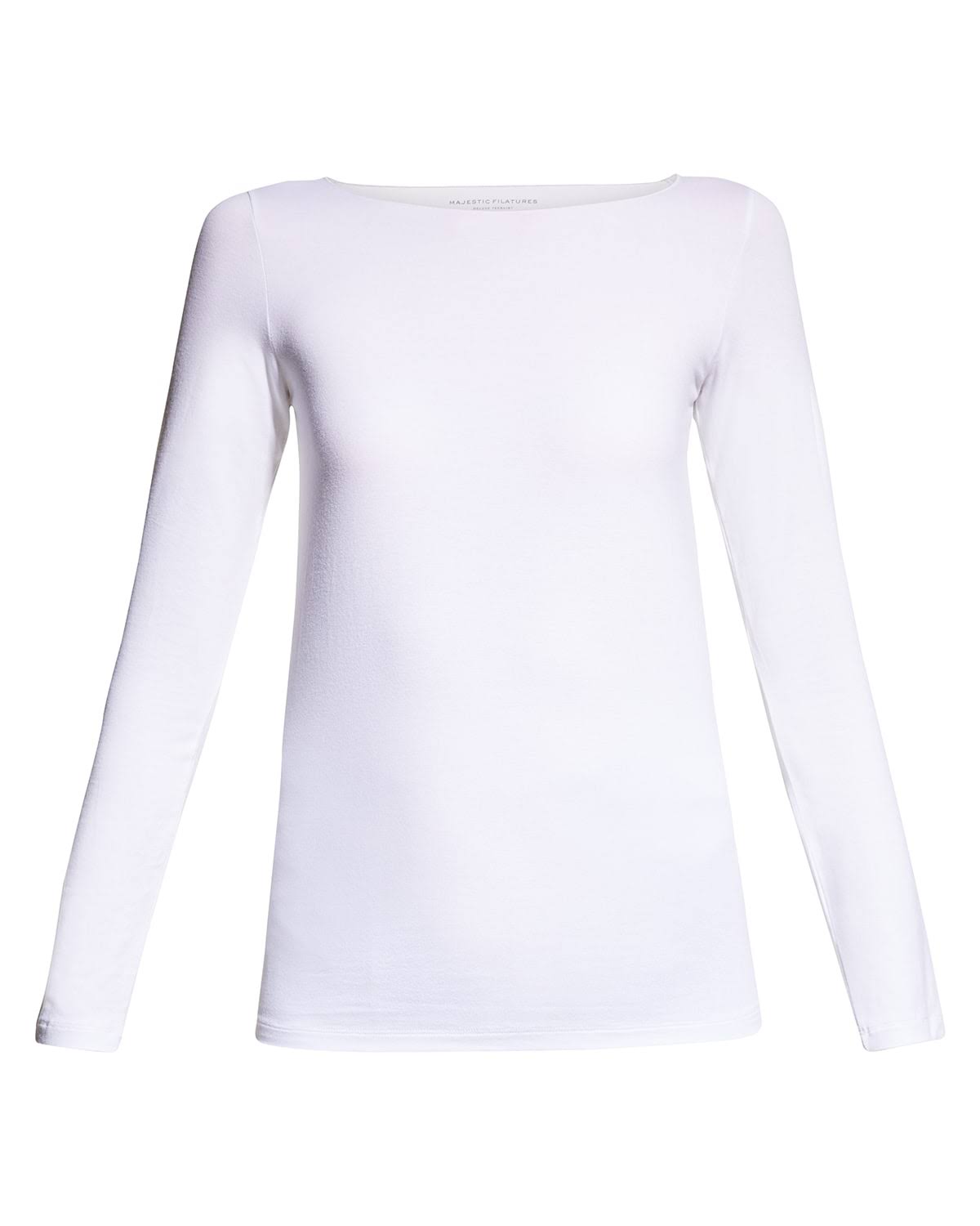 Soft Touch Marrow-Edge Long-Sleeve Top Stone K6443