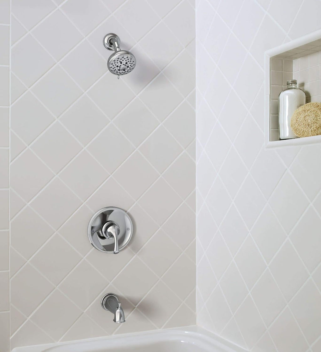 Chrome Tub and Shower with Valve Included G179