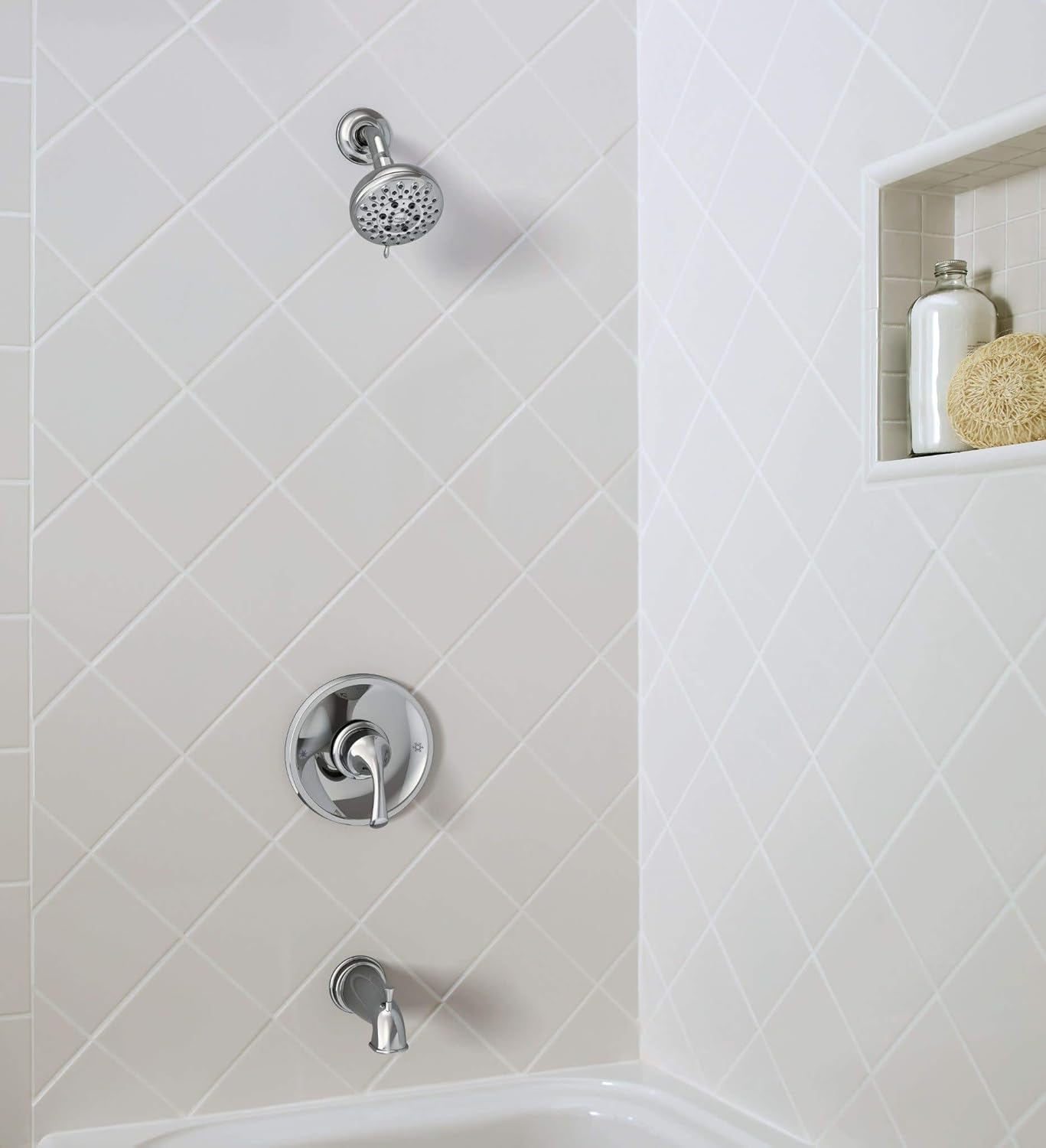 Chrome Tub and Shower with Valve Included G179
