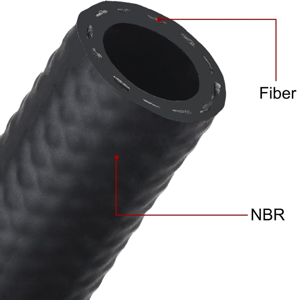 5/8 Fuel Hose Line NBR Rubber 25FT Pack of 2 N35842