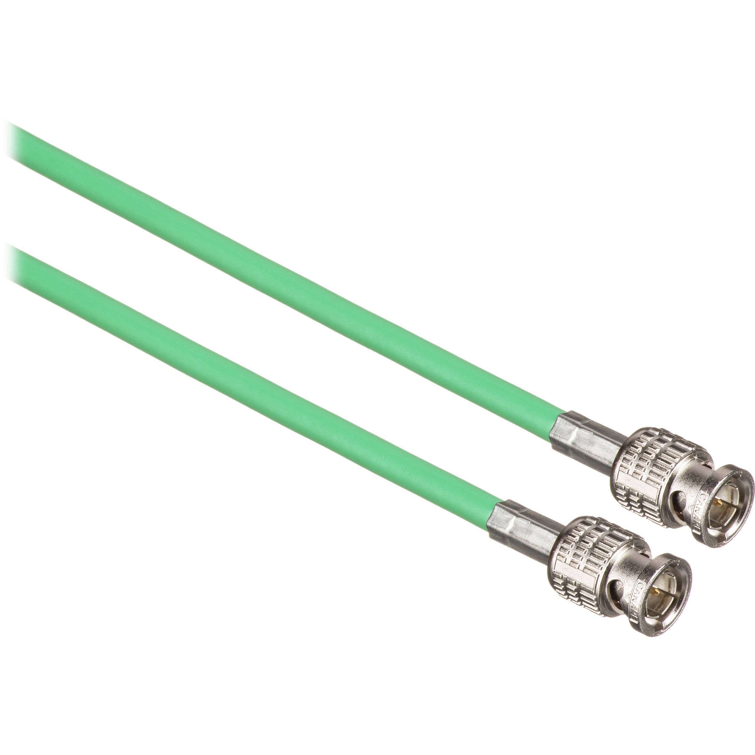 50 L-3CFW RG59 HD-SDI Coaxial Cable with Male BNCs (Green) N519775