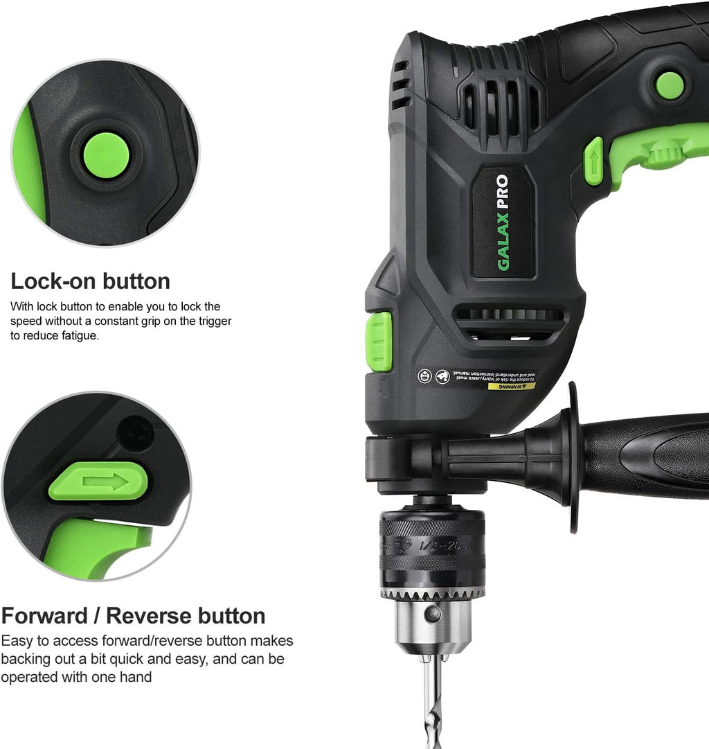 5Amp 1/2-inch Corded Impact Drill with 105pcs Accessories Q3013