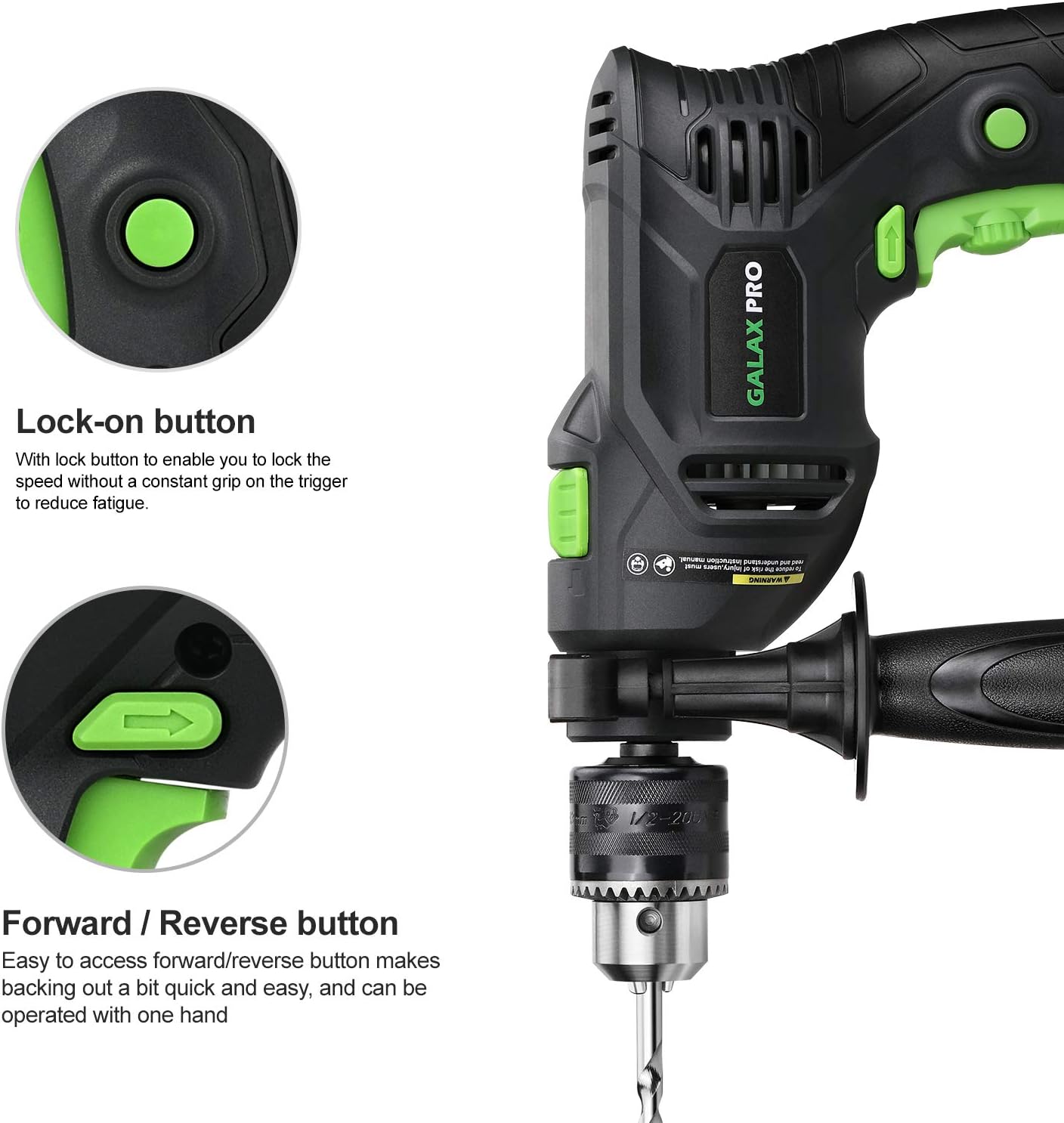 5Amp 1/2-inch Corded Impact Drill with 105pcs Accessories Q3013