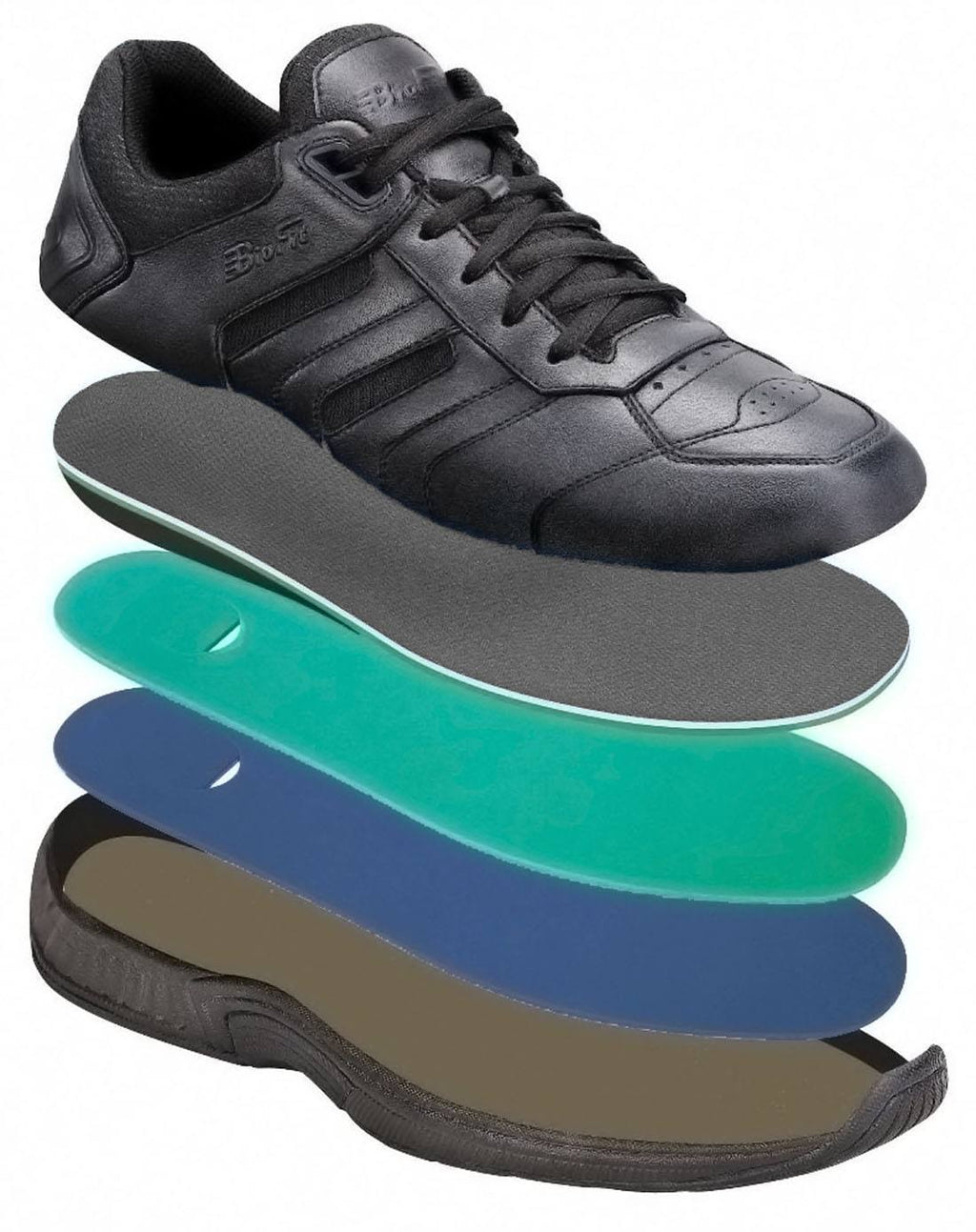 Men's OrthoFeet Pacific Palisades, Size: 11, Black D293