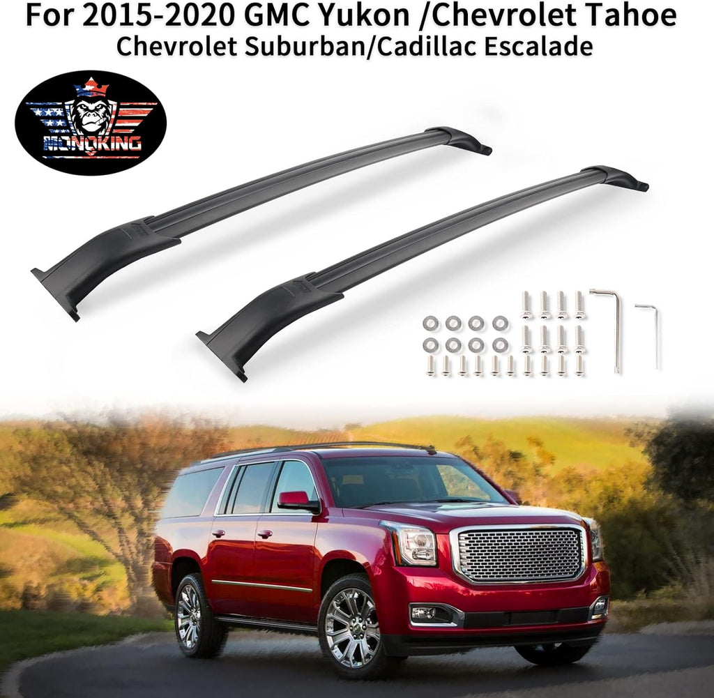 Roof Rack Crossbars Aluminum Alloy Cargo Racks Max Load 200 LBS Black V6260