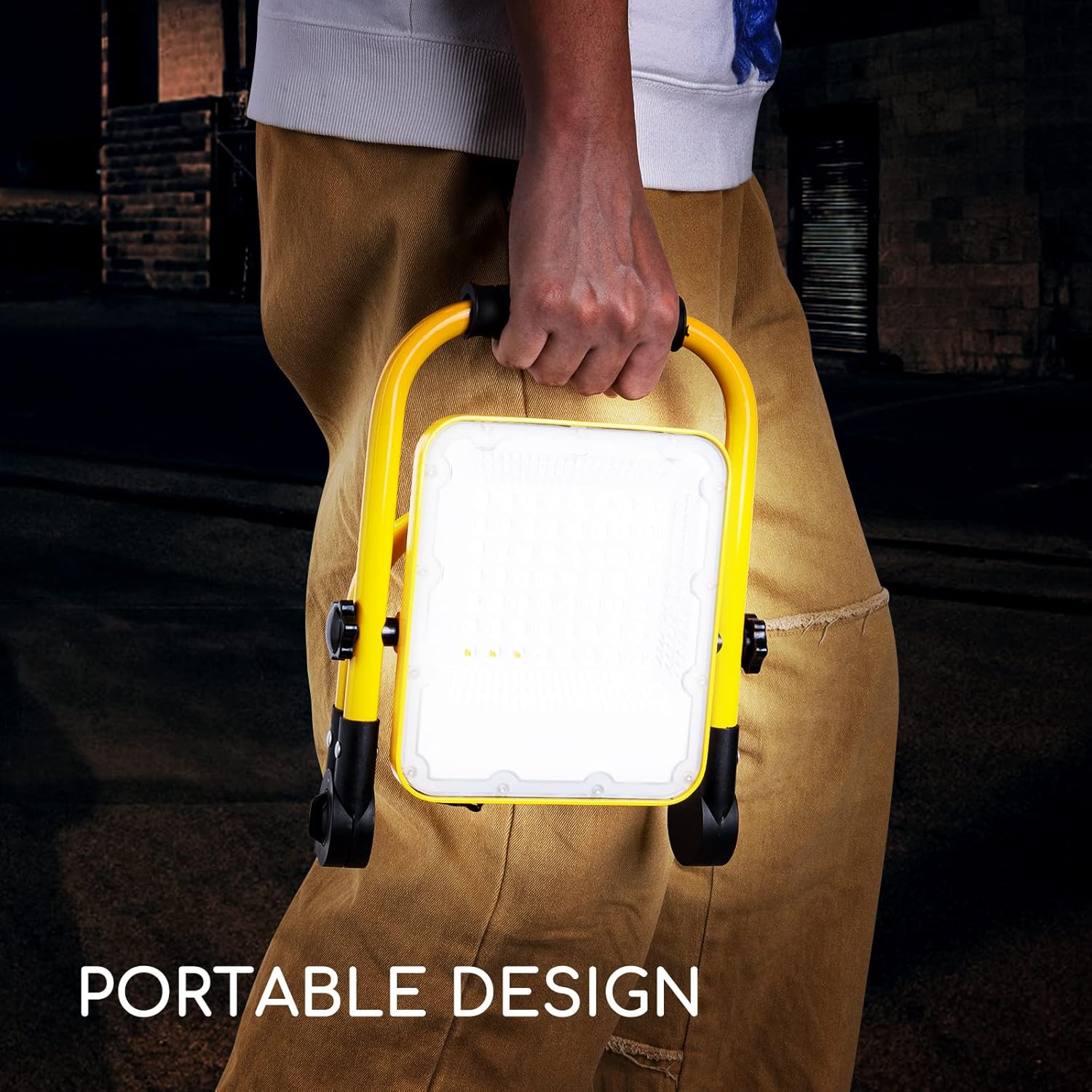 3000LM 360° Rotation IP65 Waterproof 30W Portable Work Light with Stand Pack of 2 F760865