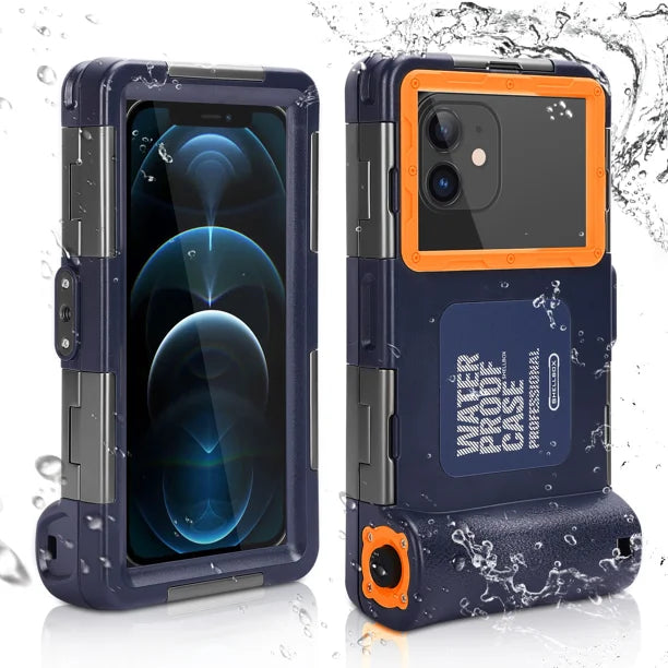 Waterproof Protective Case for Phones Up to 6.9 Inch with Lanyard B848337