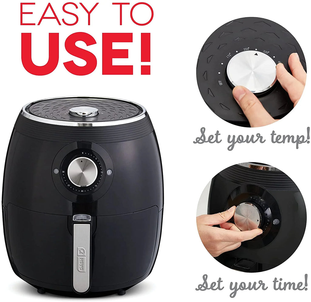 Deluxe Electric Air Fryer Oven Cooker, 6 Quart, Aqua & Mini Rice Cooker Steamer with Removable Nonstick Pot, Aqua S632084