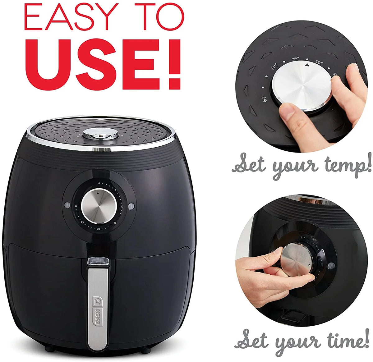 Deluxe Electric Air Fryer Oven Cooker, 6 Quart, Aqua & Mini Rice Cooker Steamer with Removable Nonstick Pot, Aqua S632084