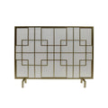 Gold Single Panel Iron Fire Screen M701115