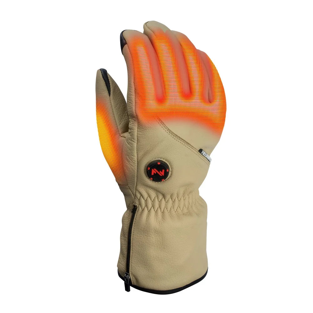 Heated Work Gloves Light Tan Xs E3409