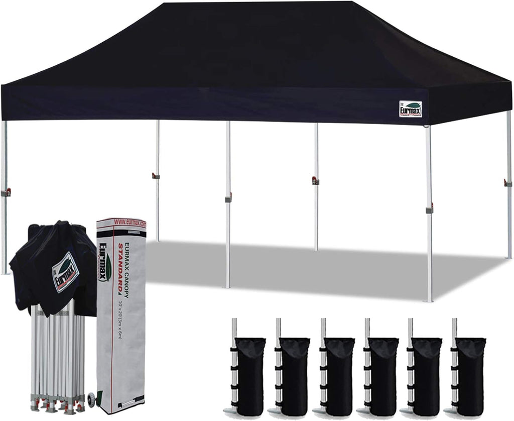 10'x10' Pop Up Canopy Tent with Heavy Duty Roller Bag R21416