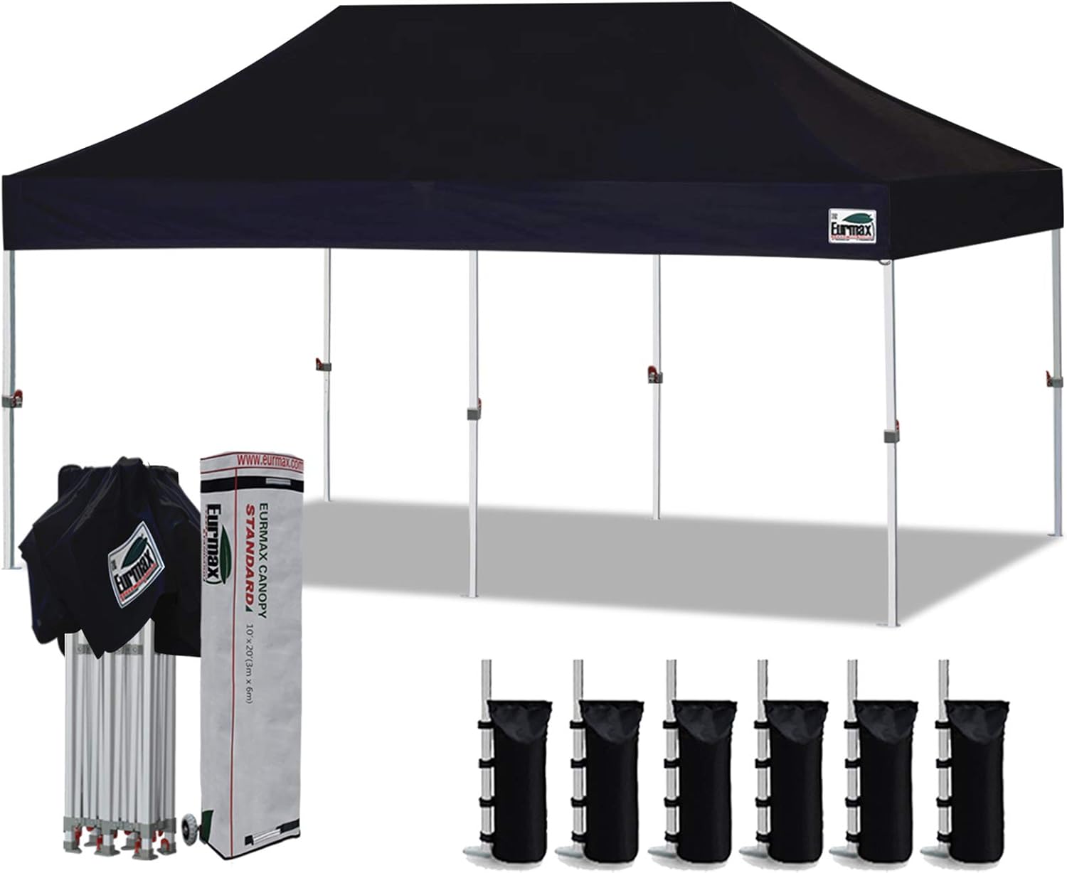 10'x10' Pop Up Canopy Tent with Heavy Duty Roller Bag R21416