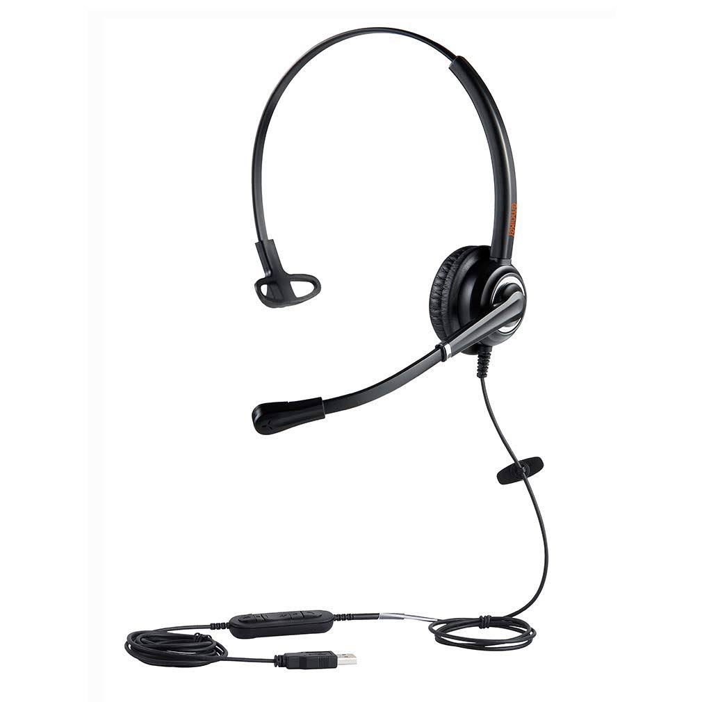 Mono USB Headset with Noise Cancelling Microphone C99739