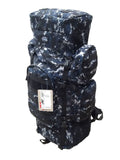 34x22 5200 Cu. in. Tactical Hunting Camping Hiking Backpack Digital Camouflage (Navy Blue) Q23331