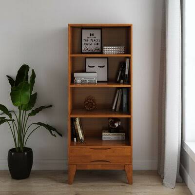 Teak Brown Standard Bookcase L709231