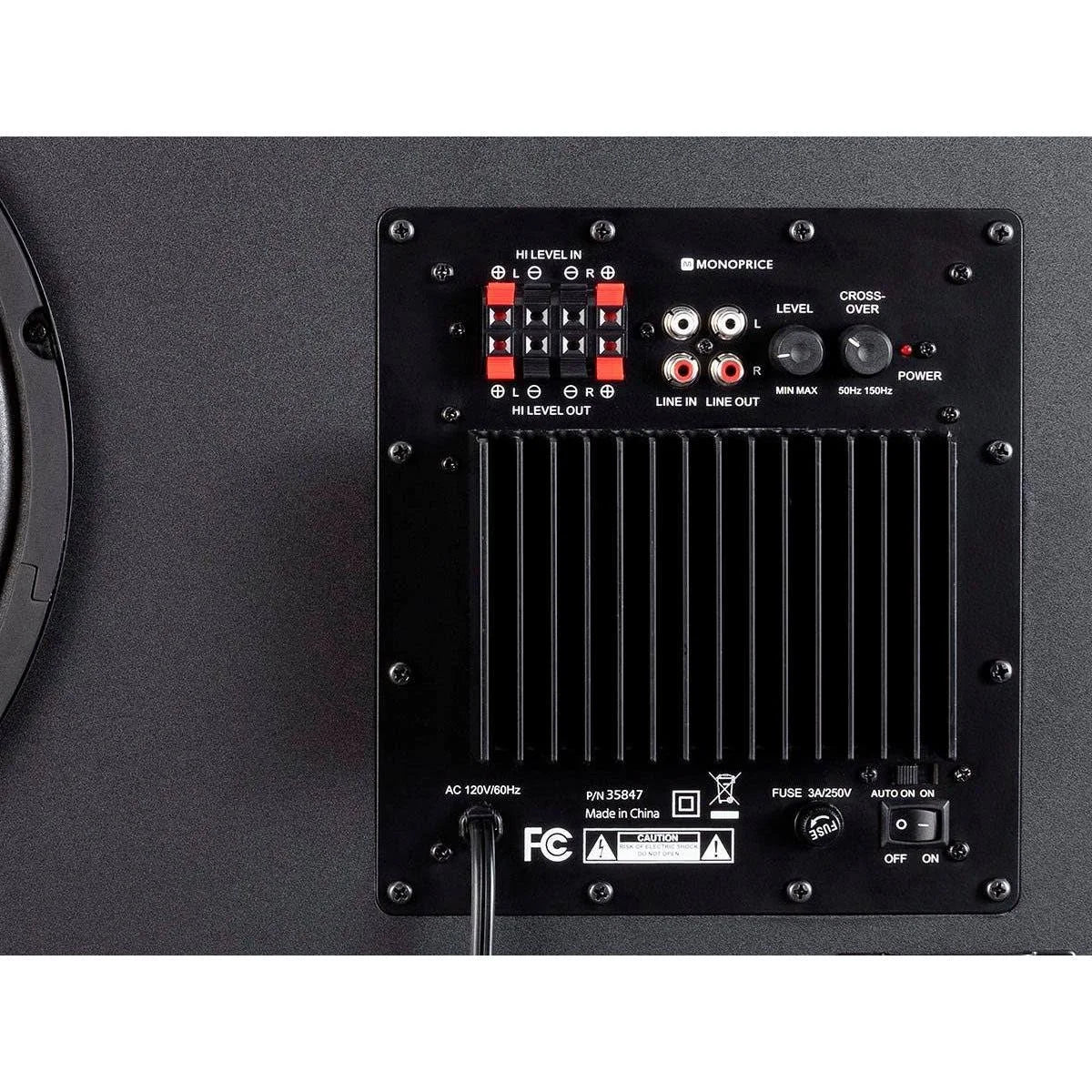 Powered Slim Subwoofer 12 inch Black 150 Watts B545667