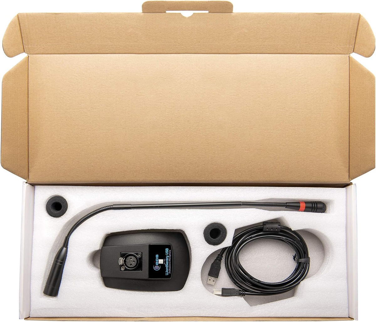 19" Gooseneck Unidirectional USB Microphone with Mute Button, Pack of 2 J263