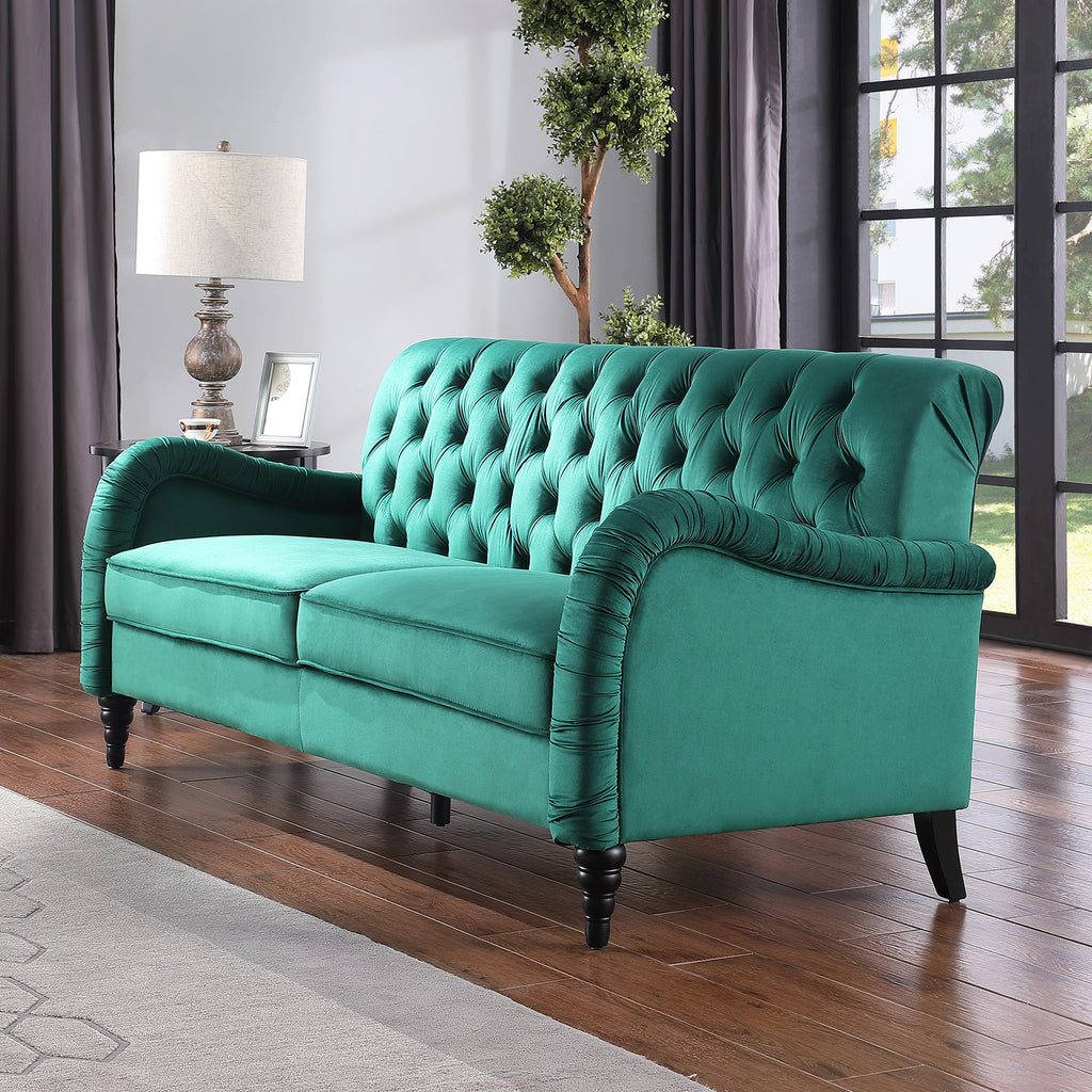 Dark Green Chesterfield Sofa Set Z10243