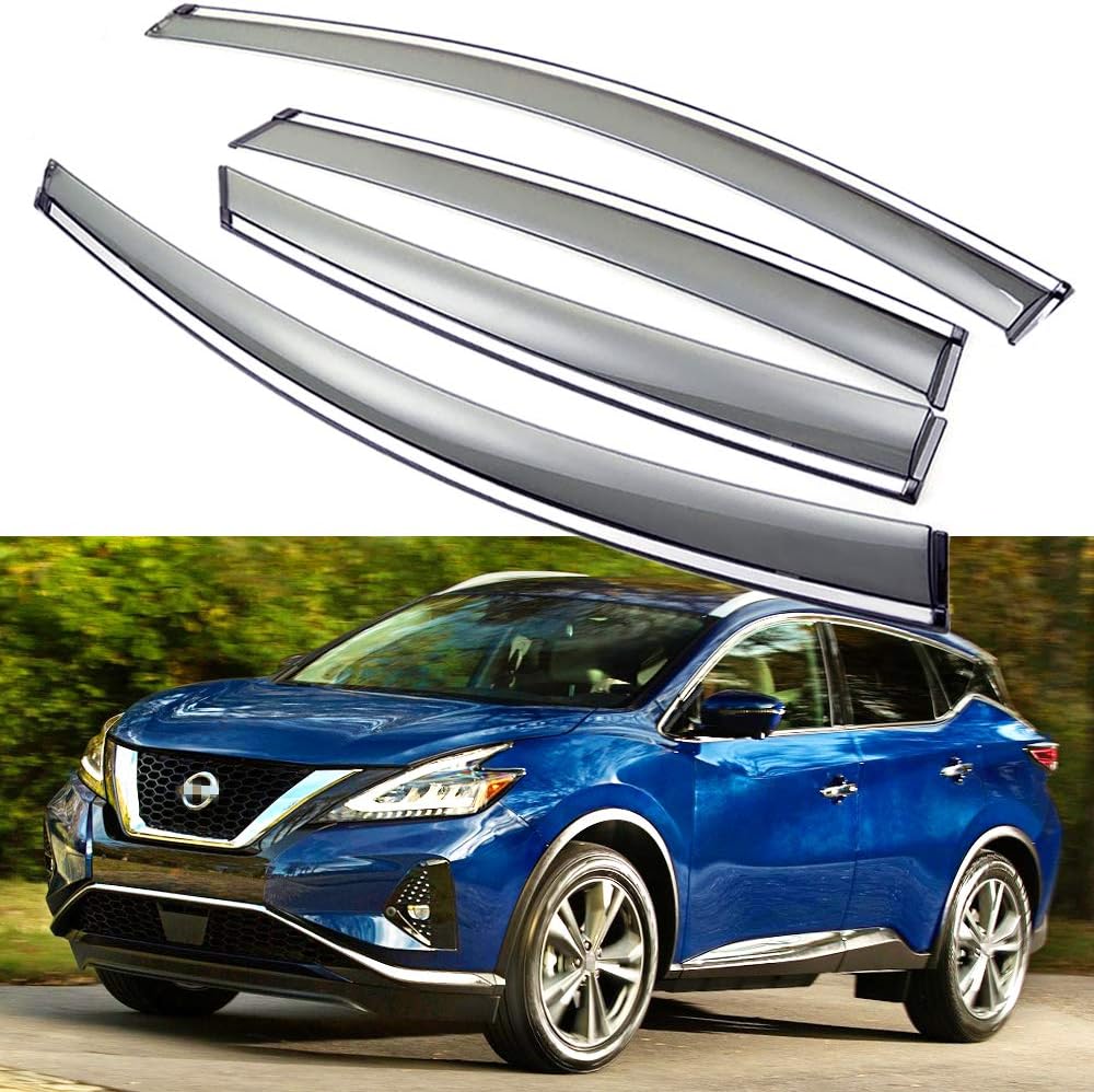 Car Window Visor Vent Shade Deflector Sun/Rain Guards V5921
