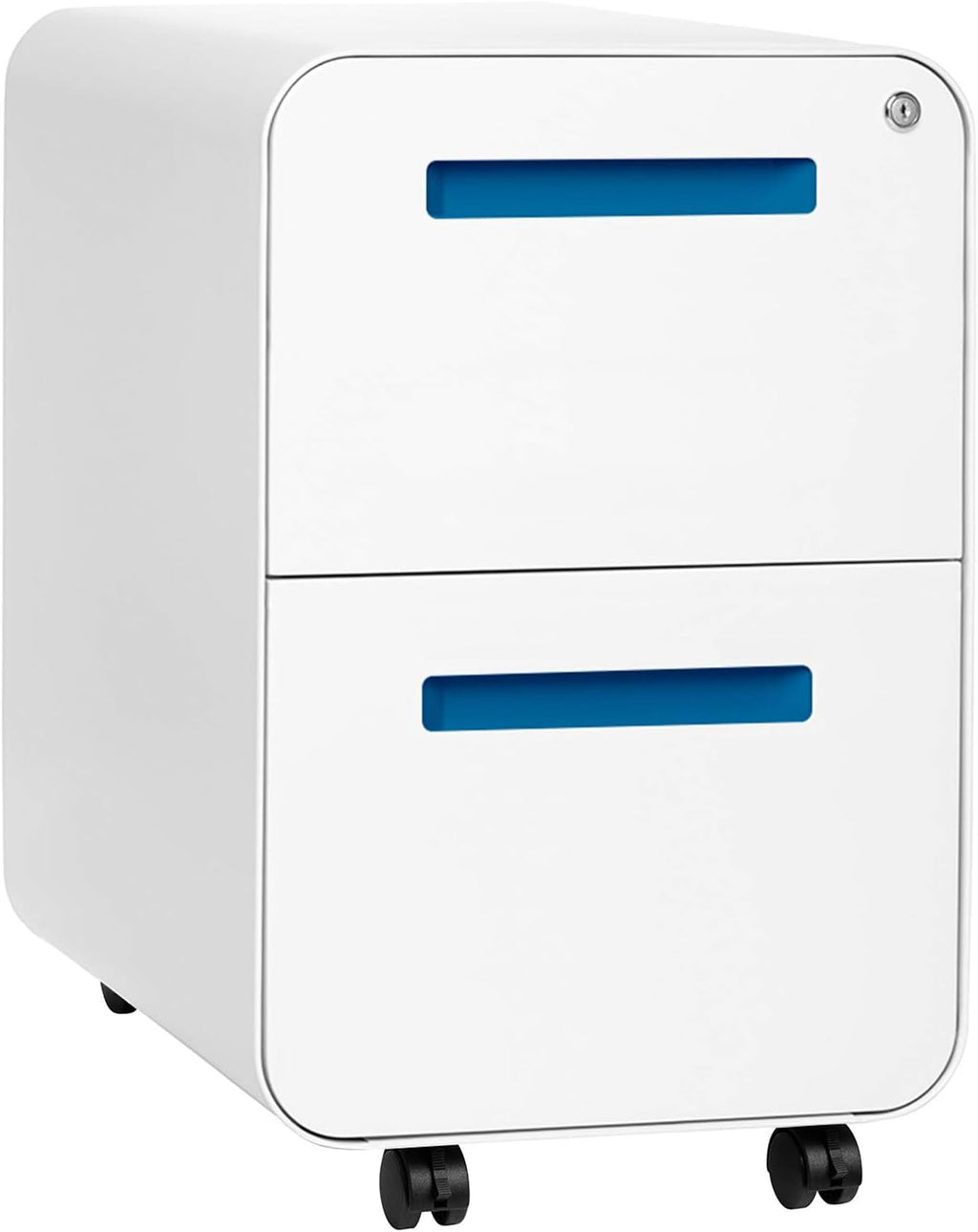 Black 2-Drawer Mobile File Cabinet A254079
