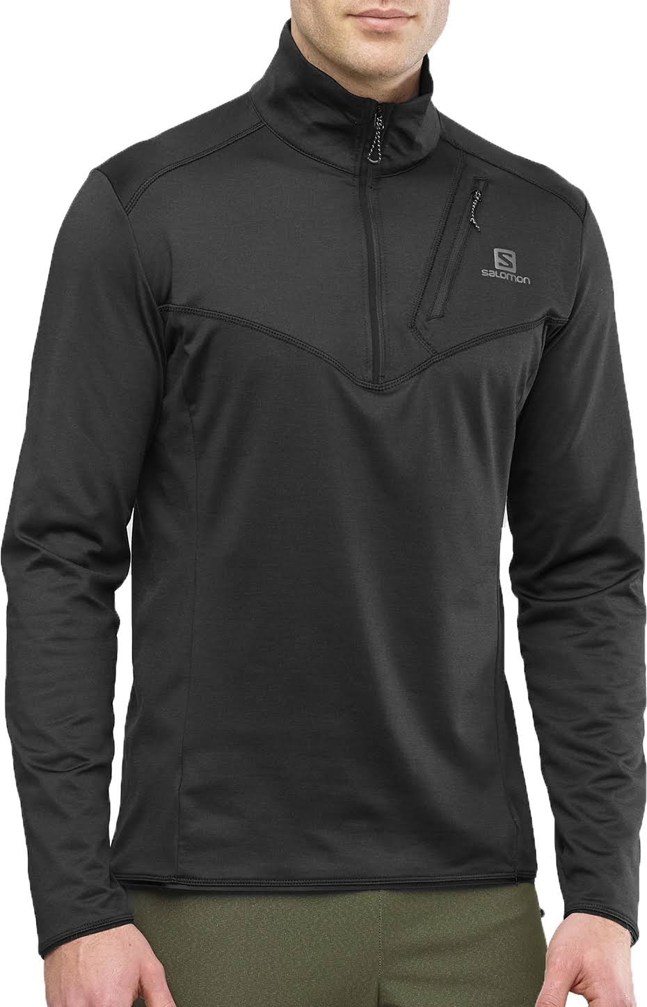 Black XL Half Zip X449