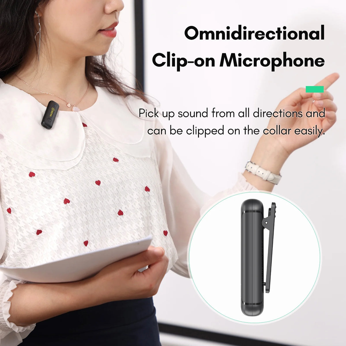 Wireless Microphone System, Clip-on Microphones S7991
