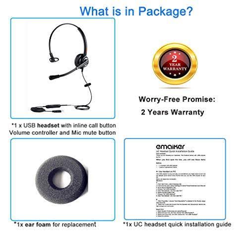 Mono USB Headset with Noise Cancelling Microphone C99739