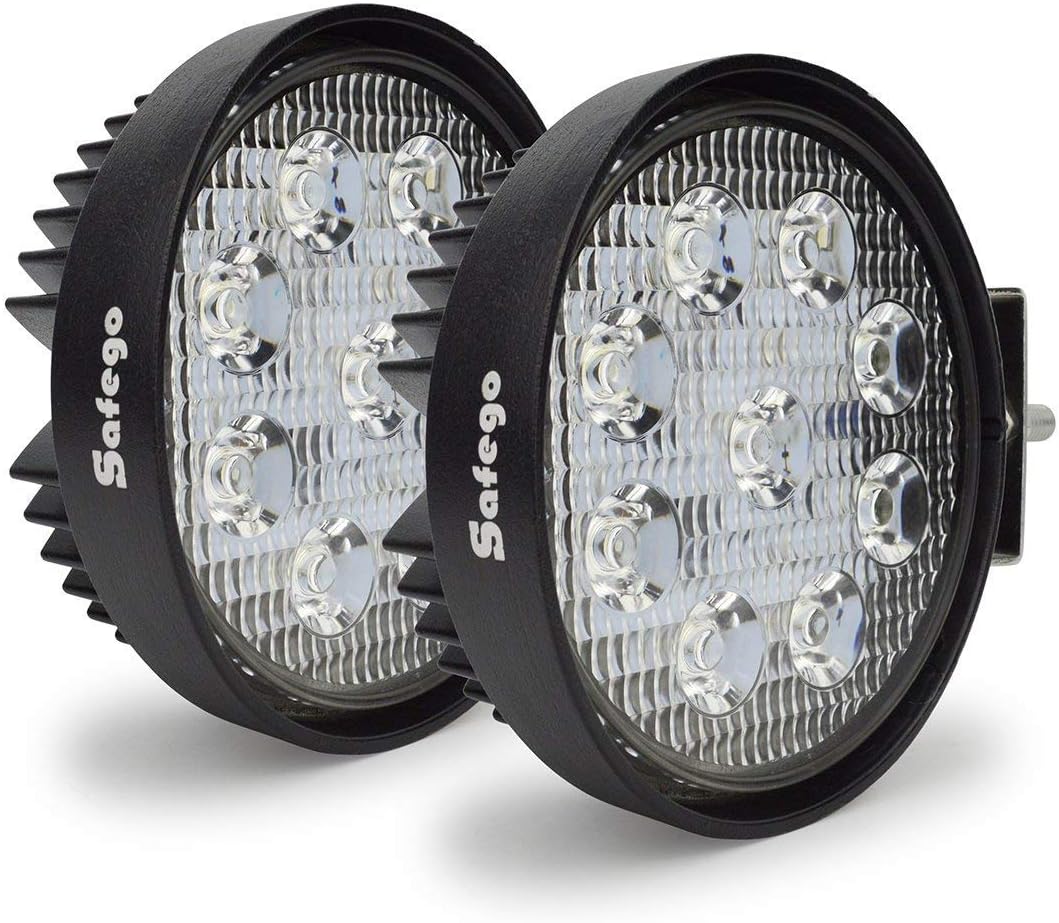 Amber 7 inch Round 2Pcs 300W LED Work Light Off Road Lights B18840