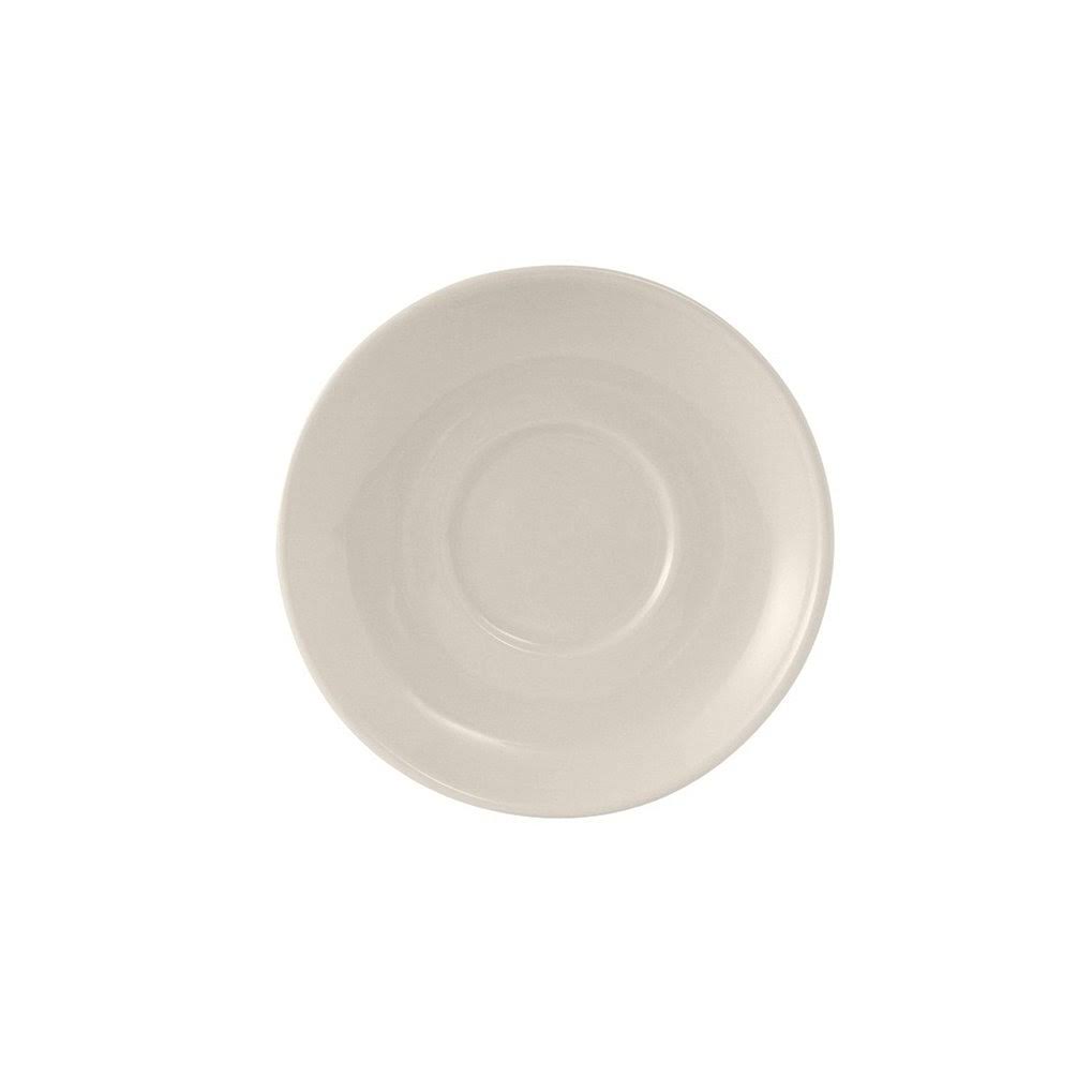 5 inch Demitasse Saucer Coupe Eggshell American White, Case of 36 K881186