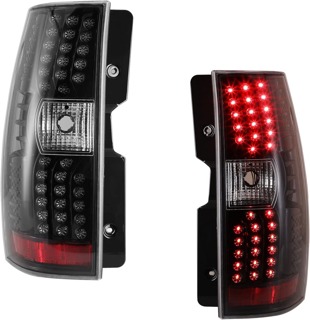 LED Tail Light Assembly Black Housing Smoked Lens F689989