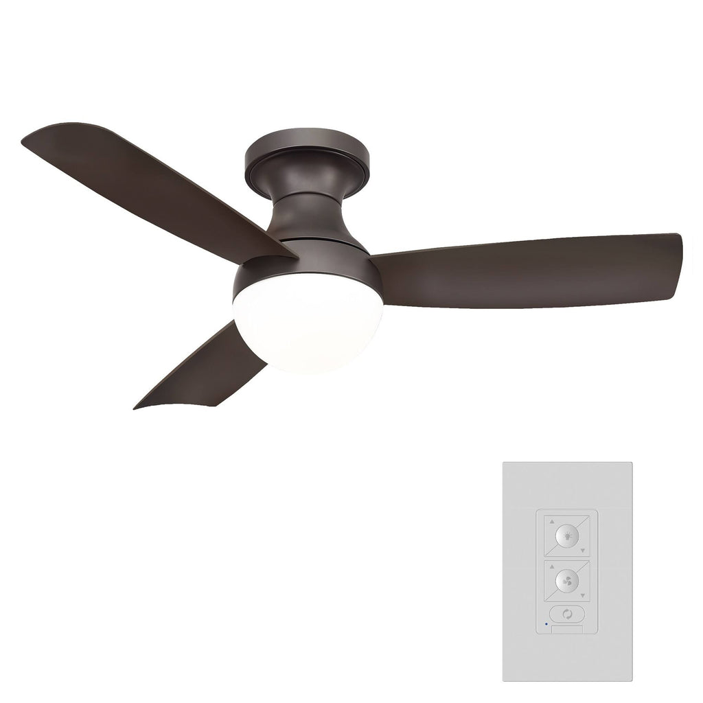 Bronze Smart Flush Mount Ceiling Fan Y81979