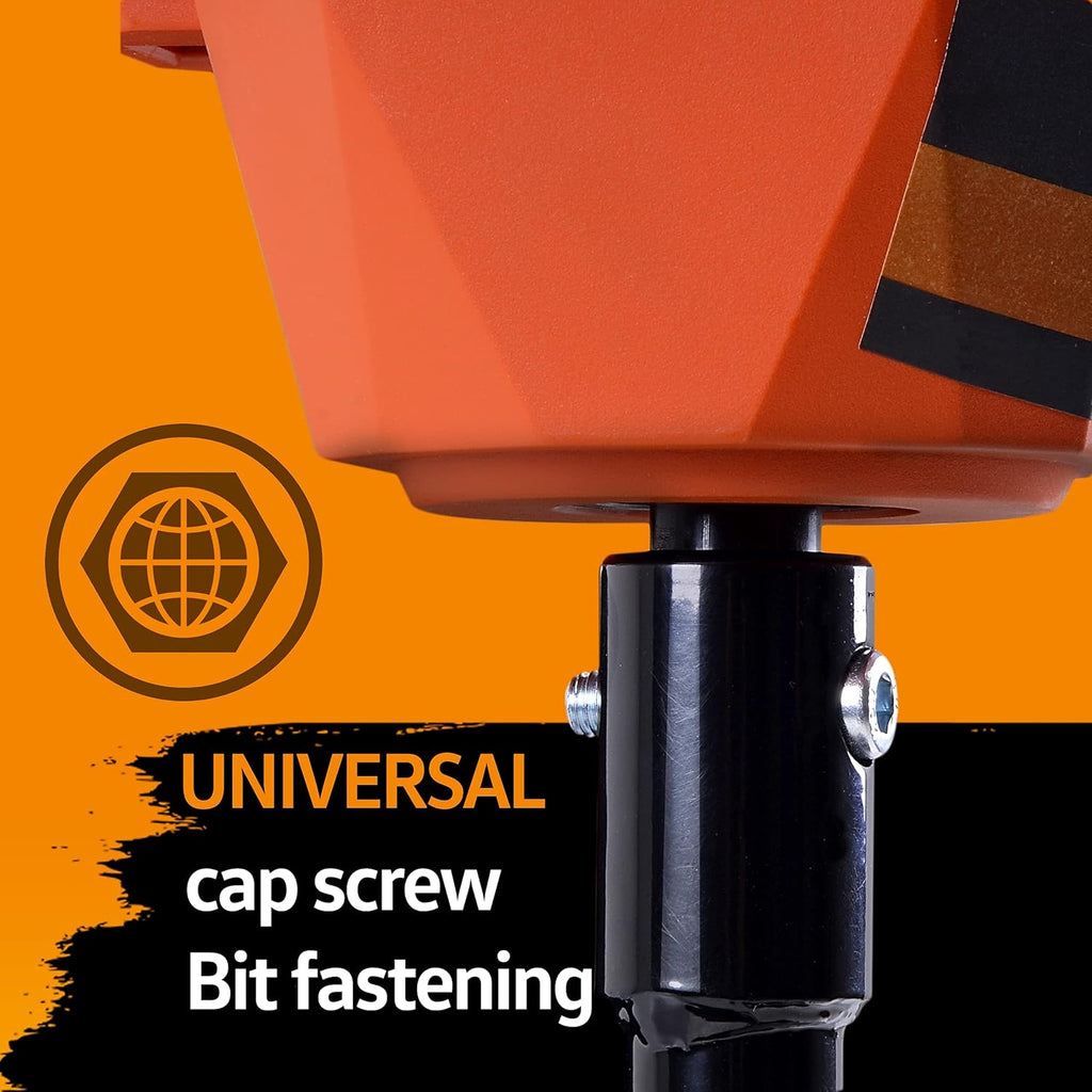 Earth Auger Power Head with Steel 6"x30" Bit Electric Cordless Lithium-Ion Battery Y846602
