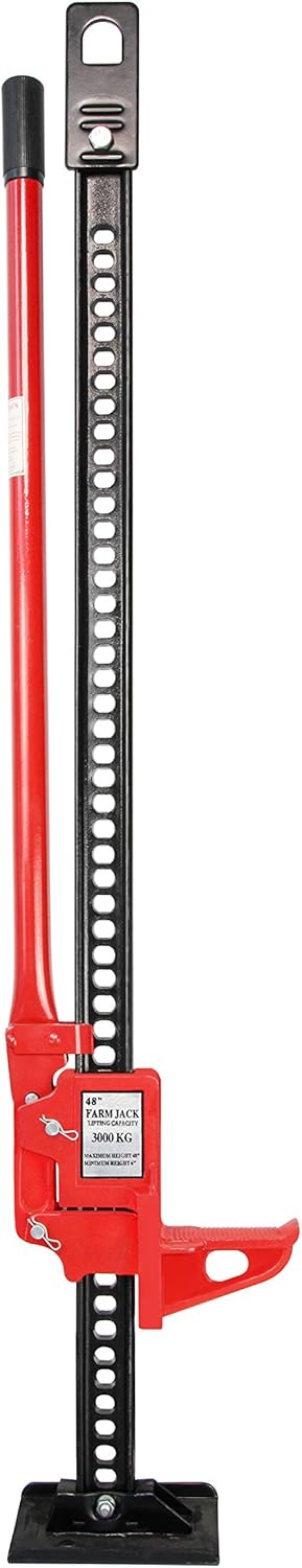 Heavy Duty 48 inch Ratcheting Farm Jack with Wide Base N9642