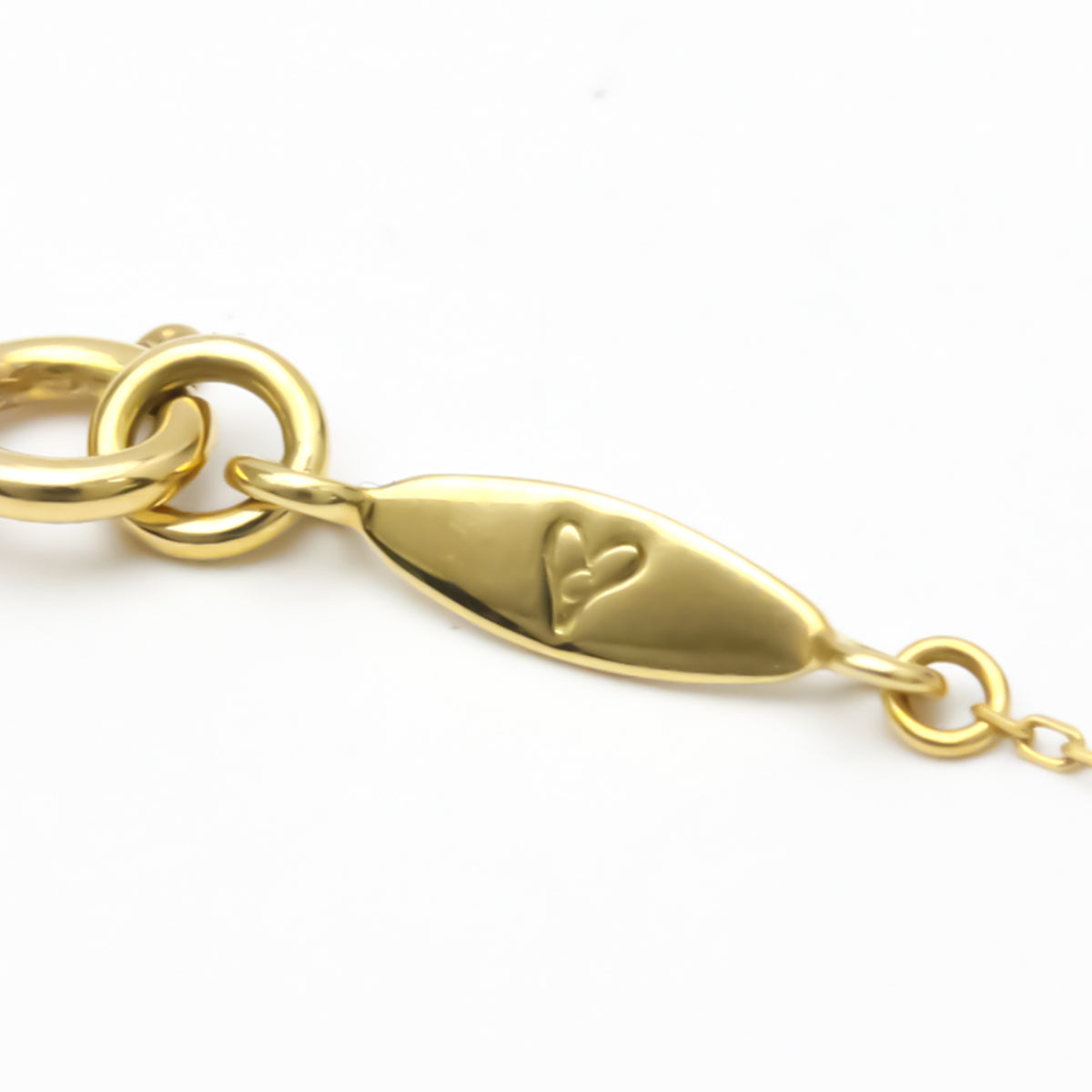 18K Yellow Gold Diamond Pendant Necklace K353