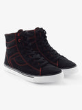 Black / Red Stretch Canvas High Tops V740