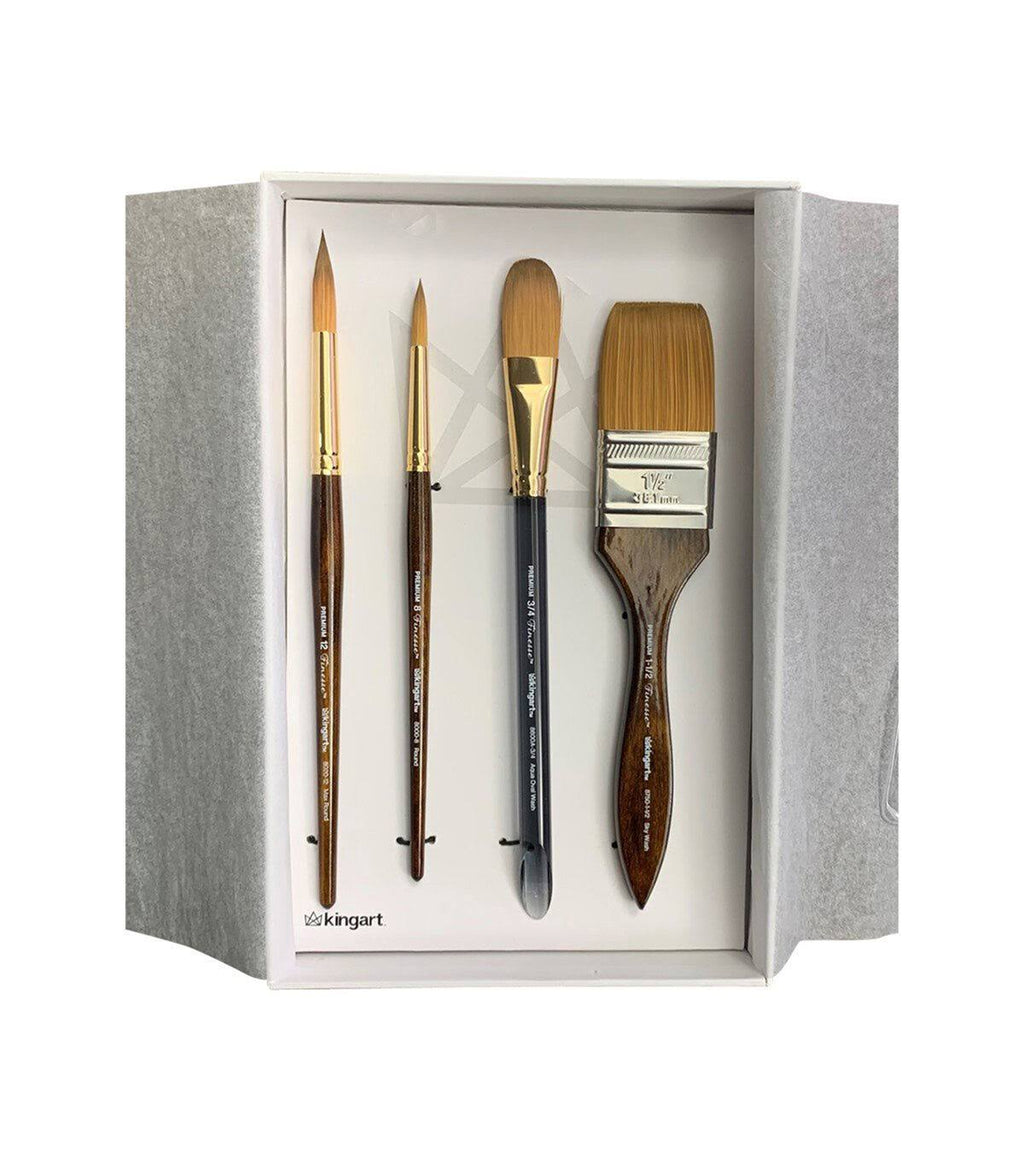 Set of 4 Synthetic Blend Brushes O335