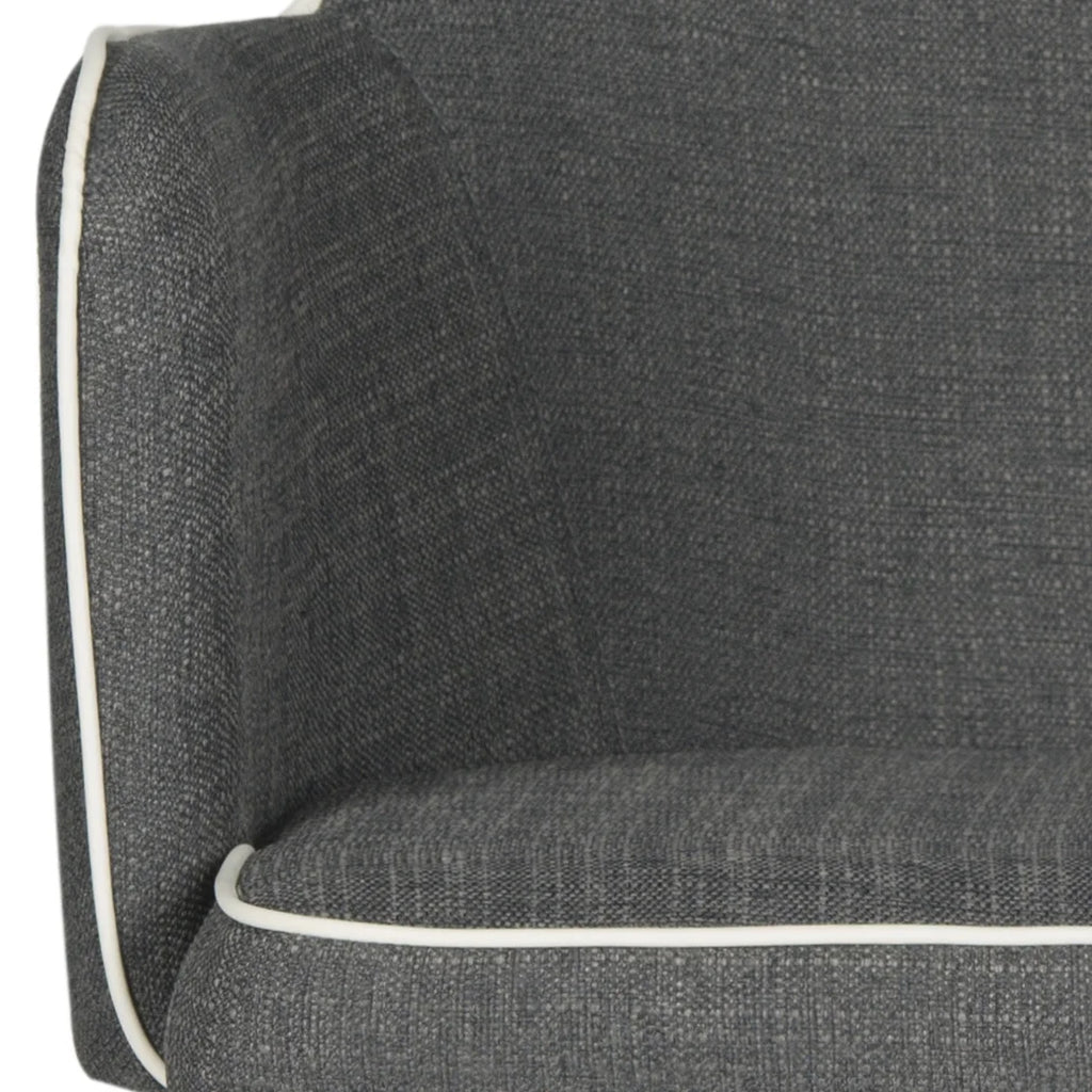 Grey/White Upholstered Arm Chair M158