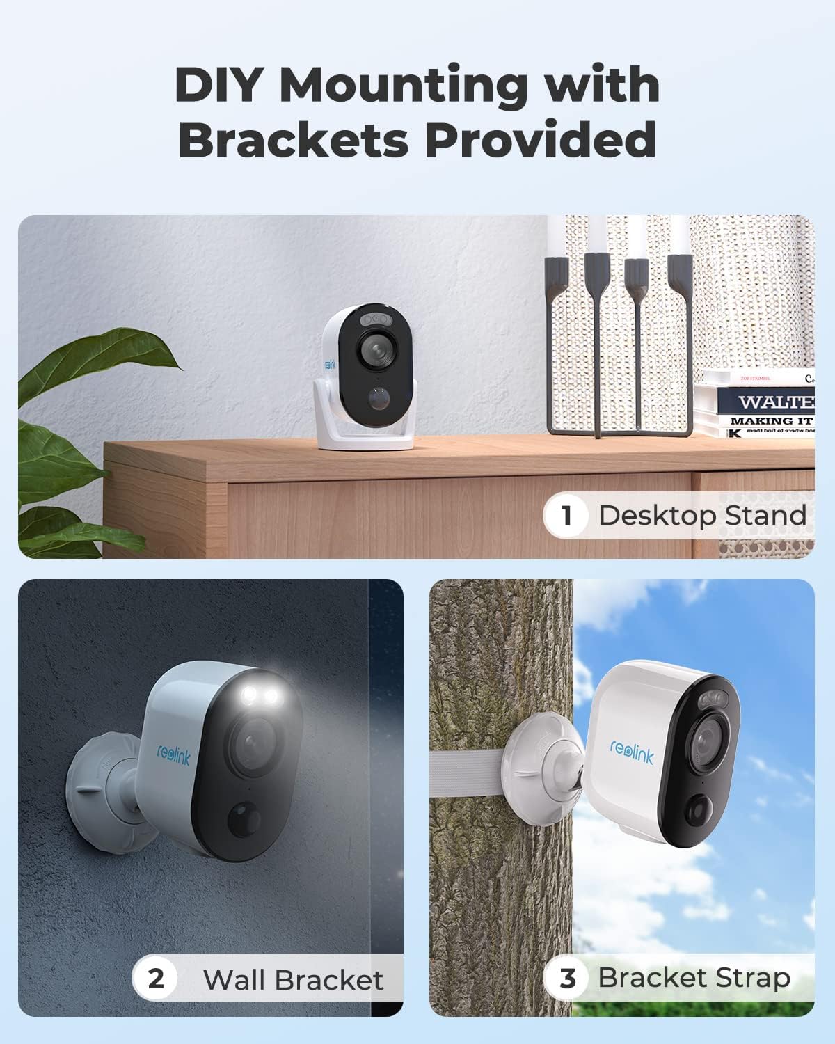 Wireless Solar Powered Security Camera with Motion Activated Light E310113