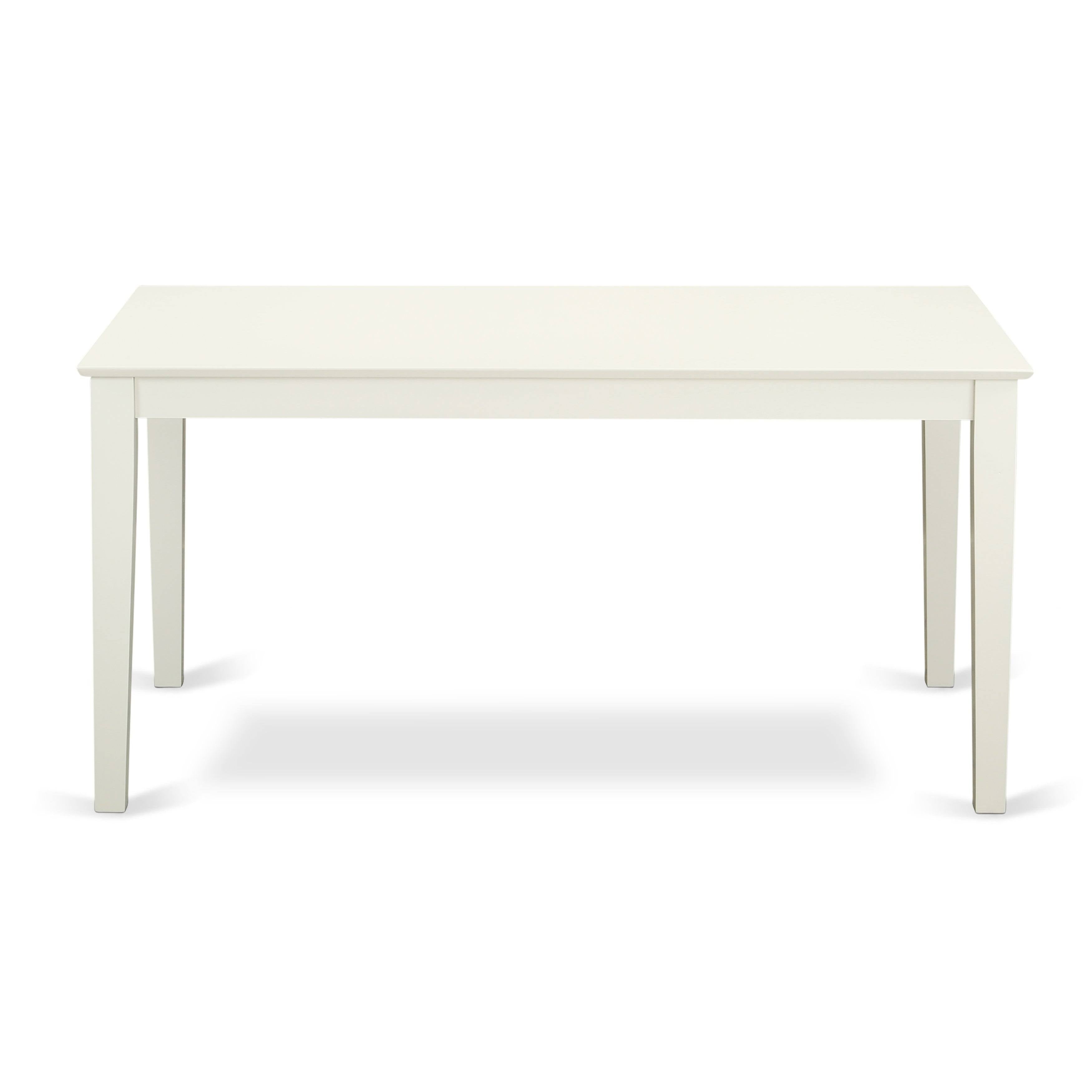 5 Piece Dining Set with Table, 2 Chairs, and 2 Benches in Linen White K907