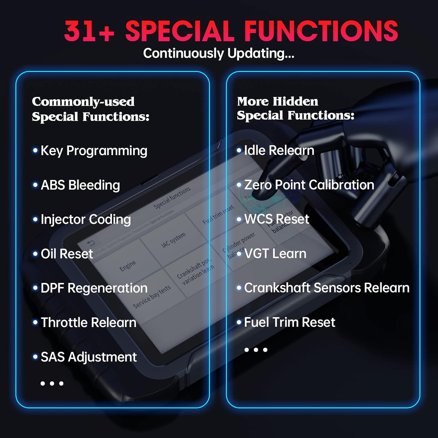 Wireless Automotive Scan Tool with ECU Coding, Full System Diagnostics F2659