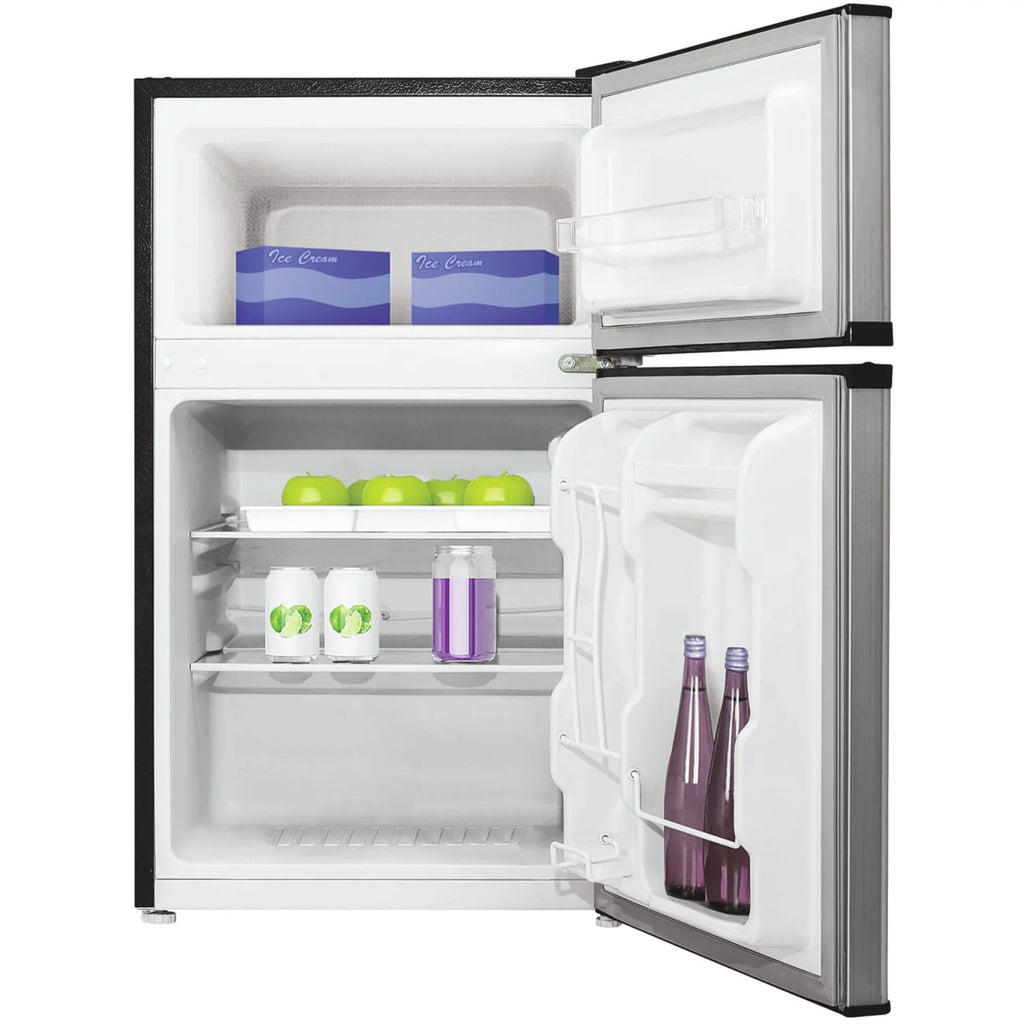 3.2-Cu. Ft. 2-Door Compact Refrigerator, Silver C137125