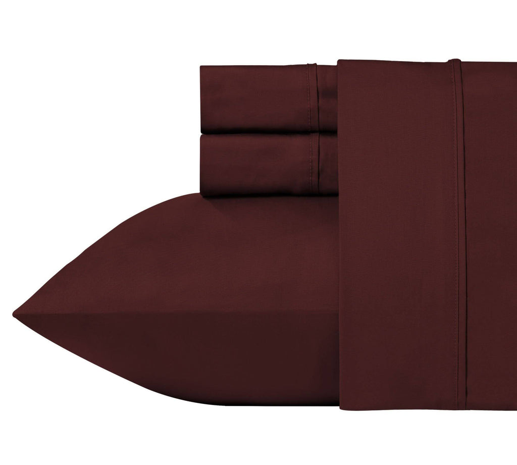 Red Wine California King 100% Cotton Sateen Set P117266